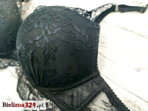 Czarny biustonosz mini gorset Czarny biustonosz mini gorset