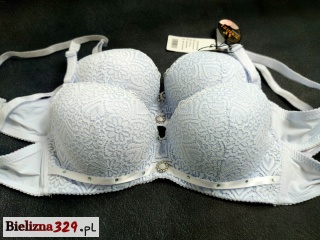 Biustonosz koronkowy biały