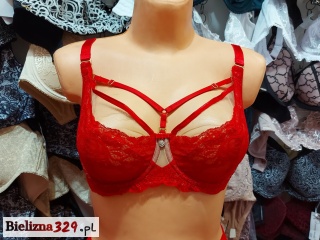 Biustonosz miękki czerwony