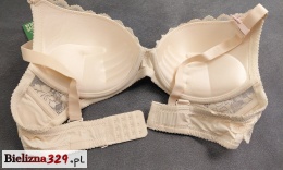 Biustonosz beżowy push up