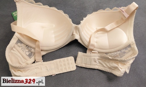 Biustonosz beżowy push up