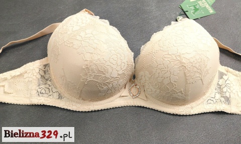 Biustonosz beżowy push up