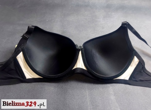 Biustonosz czarny D Biustonosz czarny D