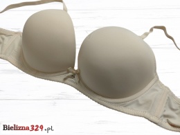 Biustonosz gładki bezowy C