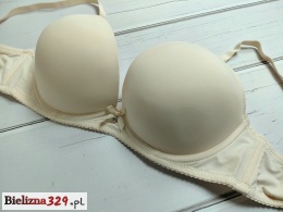 Biustonosz gładki bezowy C