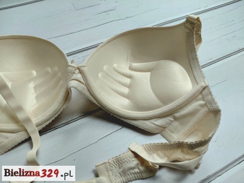 Biustonosz gładki bezowy C