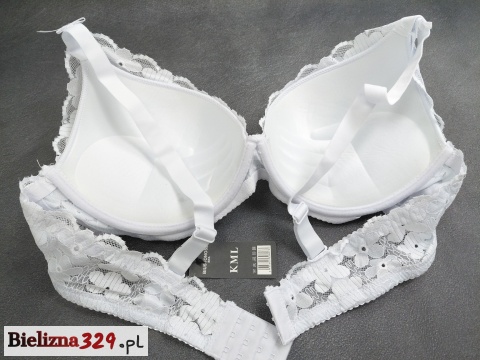 biały koronkowy biustonosz reka Adama