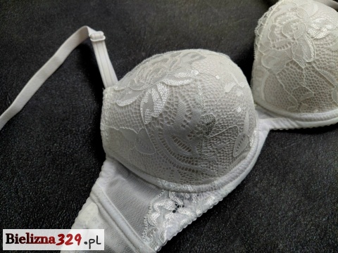 Biustonos biały mega push up Hn&Bn