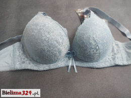 Biustonosz szary push up