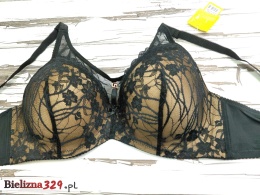 Stanik z siatką na dekolcie