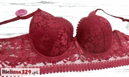 Koronkowy biustonosz miseczka D