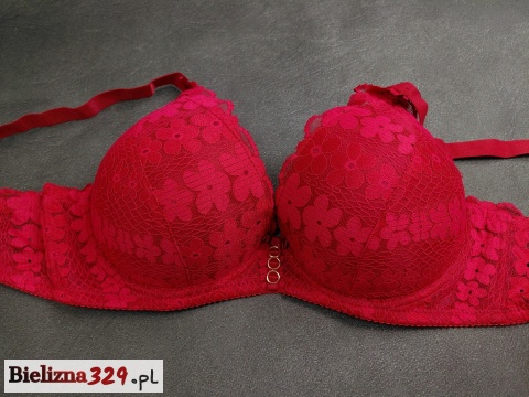 bordowy stanik D