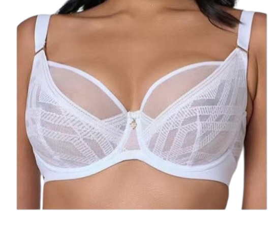 Biały biustonosz miękki lanny mode L1133